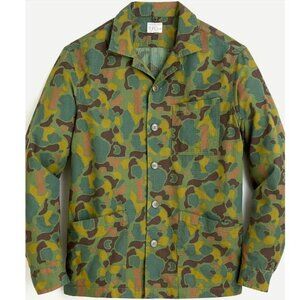 Wallace & Barnes printed camp collar shirt in lightweight ripstop Sz M